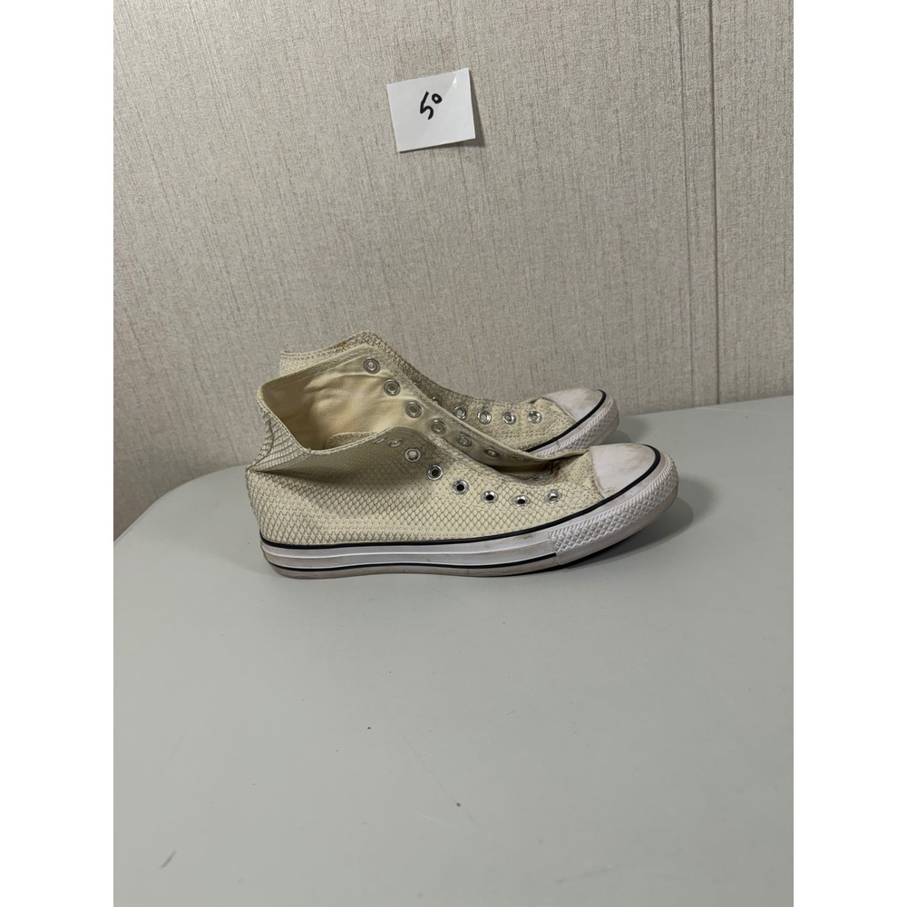 Converse Chuck Taylor All Star Hi Top Cream Mesh 560301C Womens 10‎ no laces